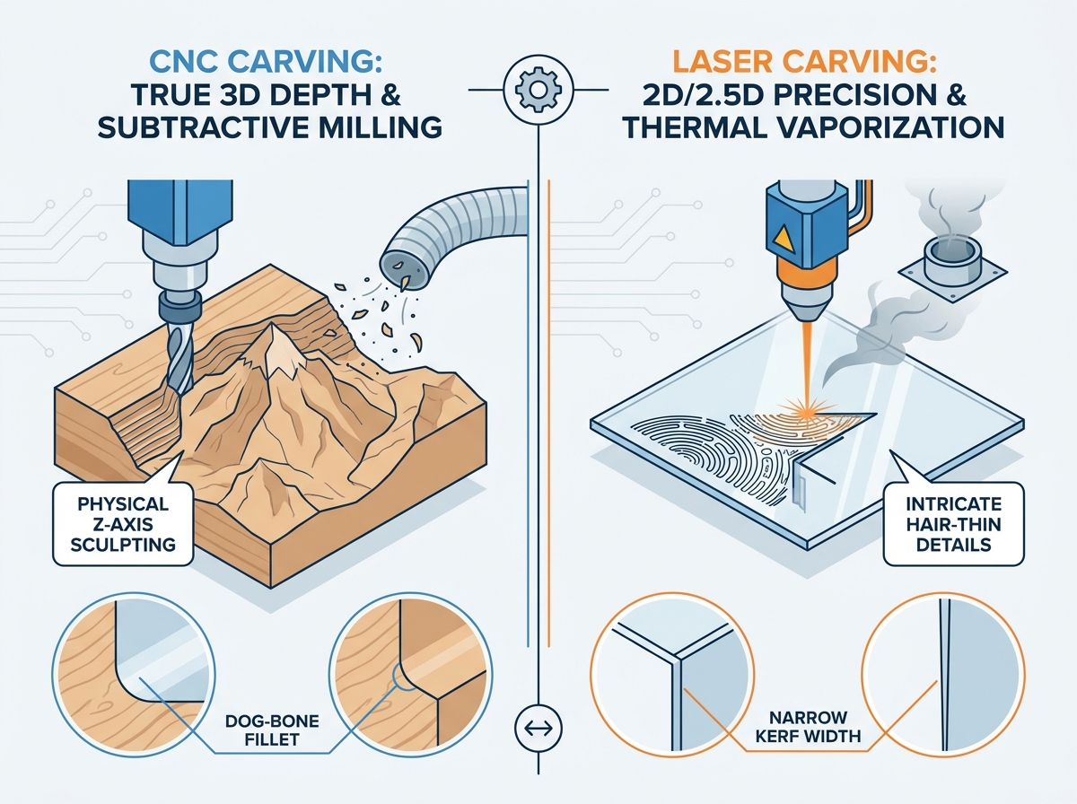 Comparison of carving machines in a workshop environment